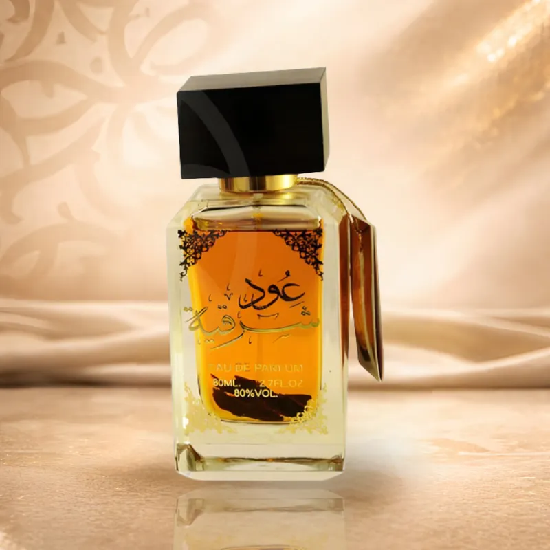زجاجة عطر عود شرقية فخم برائحة العود والمسك