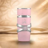 زجاجة عطر يارا الوردي من لطافة للعطور، متوفرة كأفضل تركيب عطور بجودة عالية في مصر لدى شيخ العطور.